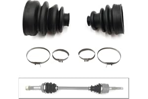 QYMOTO Hisun Front Axle CV Boots,Rubber Dust Boot Compatible with Hisun 500 700,Axis 500 700,Coleman UT500 700,Cub-Cadet Challenger 500 Parts(1 Pair)