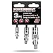 Powerbuilt 640858 3 Piece Universal Joint Set, Silver, 1/4