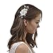 Bridal Hair Comb-Flower Side Comb Barrette Headpiece,Wedding Hair Accessories for Brides and Bridesmaids