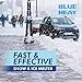 Blue Heat Snow and Ice Melt - 12 Pound Easy Pour Jug - Industrial Grade Heat Generating Rock Salt Pellets - Calcium Chloride and Magnesium - Blue Tint - Concrete Safe - Works in -25° F