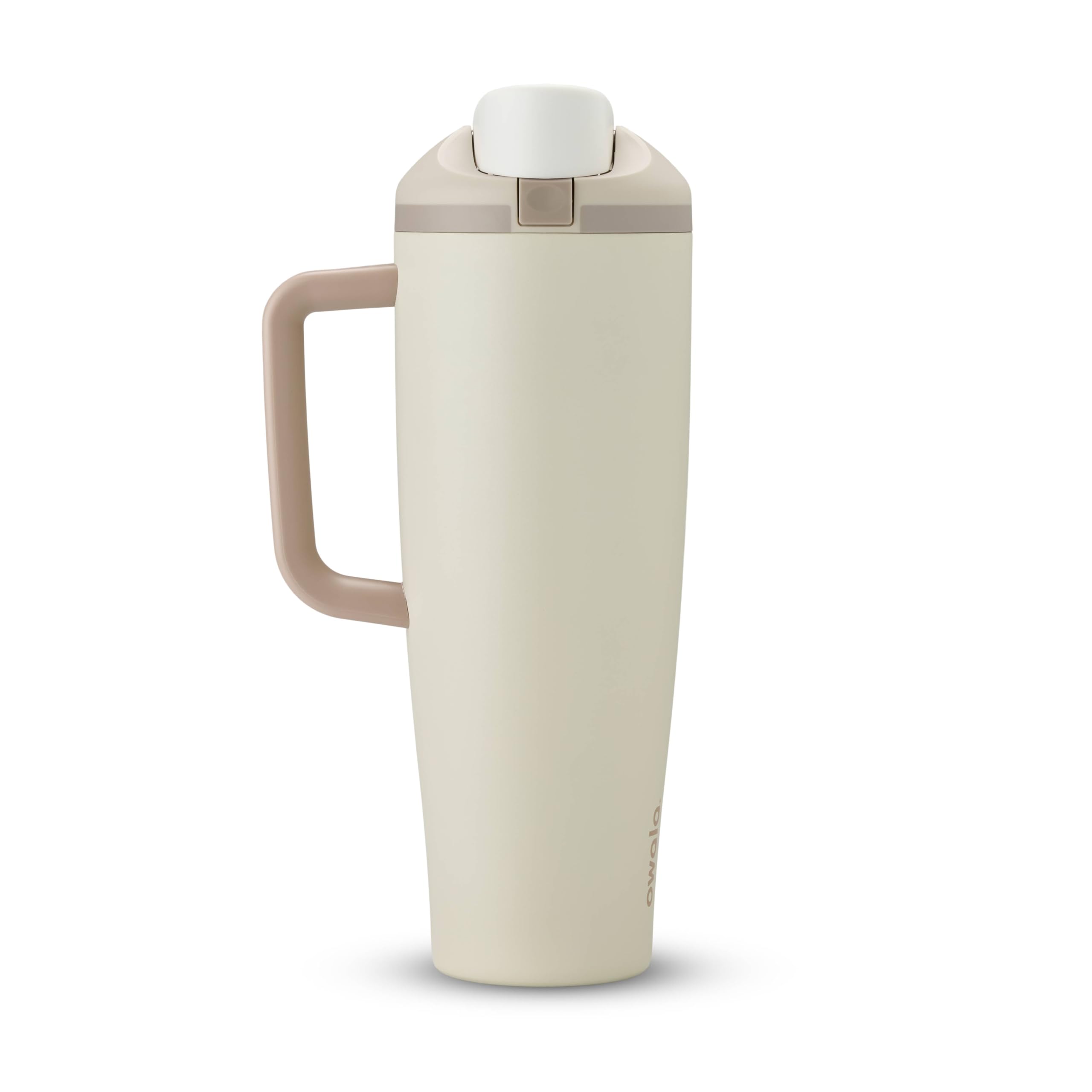 Photo 1 of Owala FreeSip Tumbler - Stainless Steel - 40-oz. - Tan (Lightly Toasted)