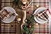 DII Give Thanks Plaid Fall Table Decor, Autumn & Thanksgiving Tabletop Linens, 52x52 Square Tablecloth