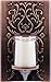 GE LED CandleLite Night Light, Plug-In, Dusk to Dawn Sensor, Flameless Candle, Sunset Light, Home Decor, LED Lights for Bedroom, Bathroom, Kitchen, Oil-Rubbed Bronze, 11258