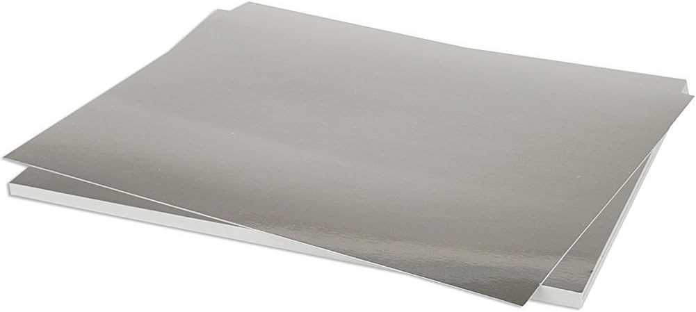 Brand New Bazzill Foil Cardstock 8.5X11-Silver by Bazzill