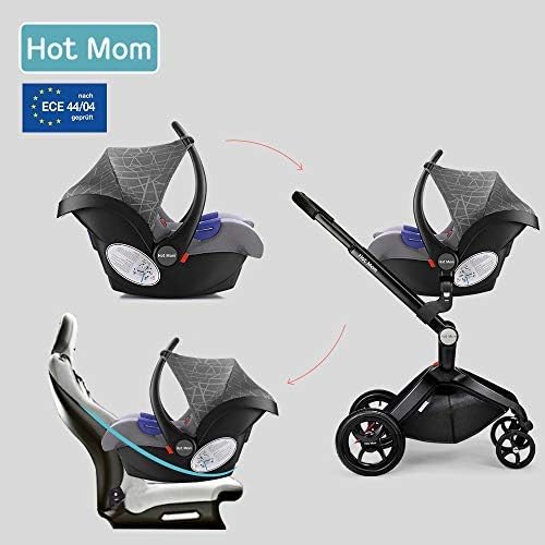 Car Seat for Hot Mom pram and Pushchair,Grey Group 0 Car Seats Baby