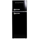 Frigidaire RETRO 9.2 Cubic Foot Fridge with Bottom Mount Freezer, 9.2 cu. ft, BLACK on Fridge.com