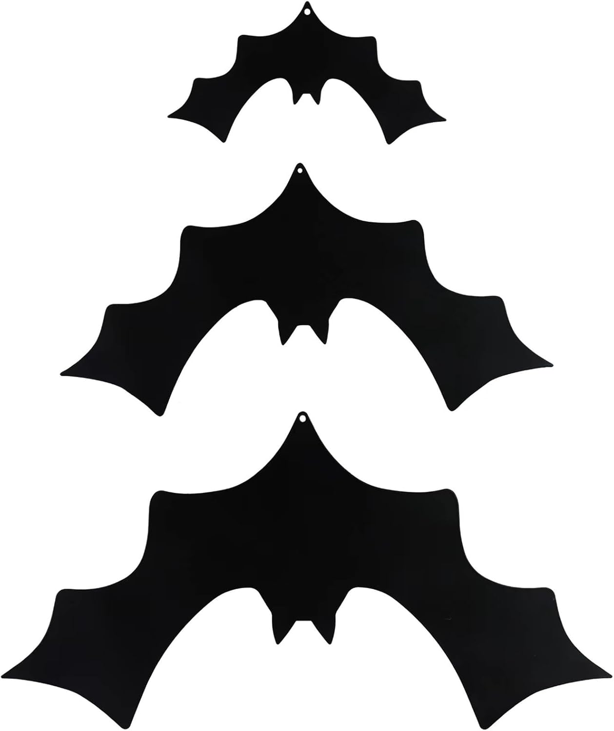 Plaques & Wall Art - Tuokiuhn Halloween Decor Bat Decor Metal Bat Wall Hanging Black Bat Home Decor for Indoor and Outdoor Halloween Party Supplies
