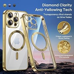 Humixx Magnetic for iPhone 15 Pro Max Case Clear
