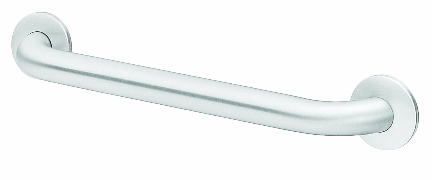 Bradley 8120001240 Heavy Duty Stainless Steel Standard Grab Bar with
