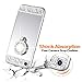iPhone 7 8 Case, Caka iPhone 7 Glitter Case Rhinestone Series Luxury Cute Shiny Bling Mirror Makeup Case for Girls with Ring Kickstand Diamond TPU Case for iPhone 7 8 (Silver)