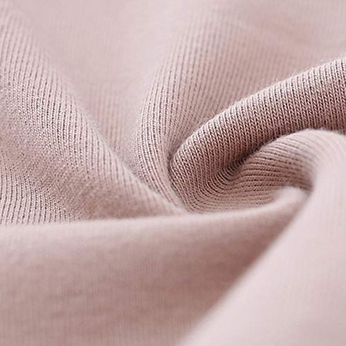 MODNTOGA Kids Baby Girls Basic Solid Color Turtleneck T-Shirt Tops Long Sleeve Clothes (Pink, 90(18-24Months))