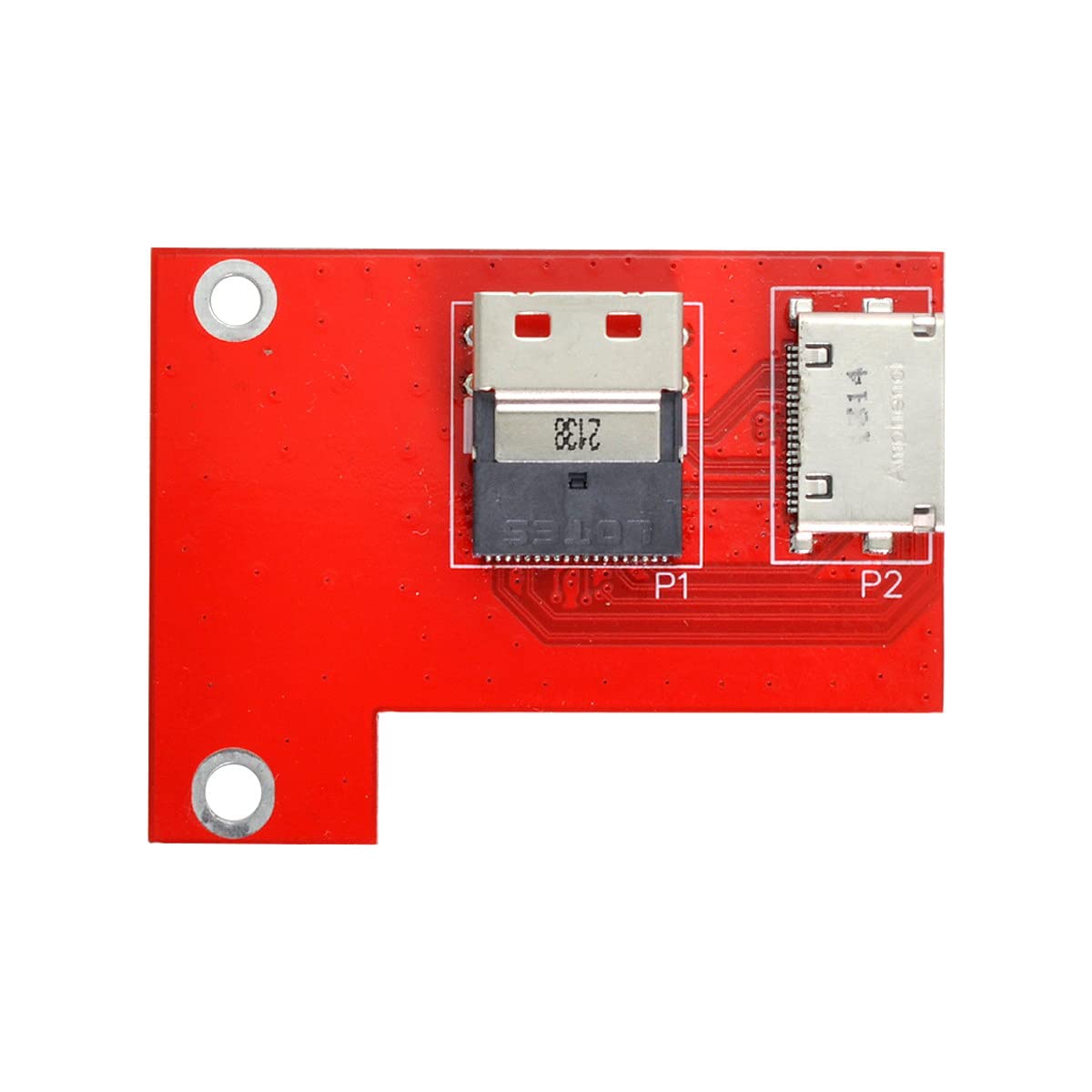 CY PCI-Express 4.0 Slimline SAS SFF-8654 to Oculink SFF-8611 SFF-8612 PCBA Female Adapter With Bracket