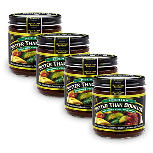 Better Than Bouillon Premium Seasoned Vegetable Base 8 oz (Pack of 4) in a Prime Time Direct Sealed Bag