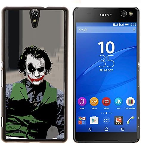 Jordan Colourful Shop - Evil Joker For Sony Xperia C5 Ultra Custom black plastic Case Cover