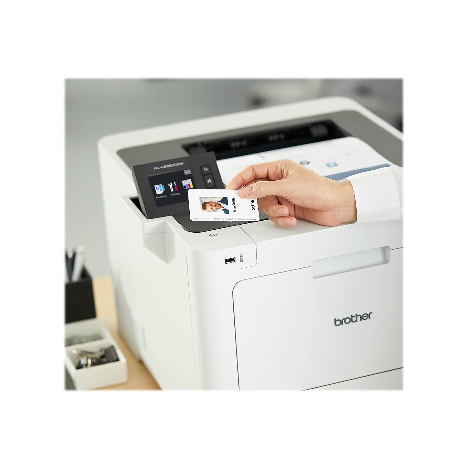 Brother Business Color Laser Printer, HL-L8360CDW, Wireless Networking, Automatic Duplex Printing, Mobile Printing, Cloud Printing, Amazon Dash Replenishment Ready,White