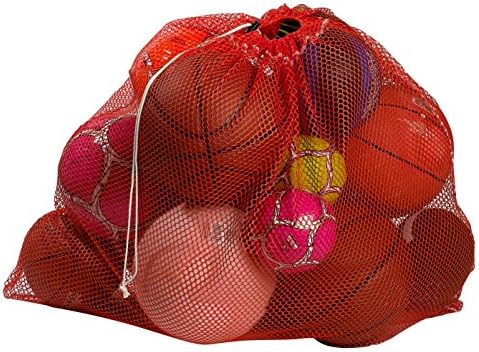 Mesh Equipment Bag - 32” x 36” and 24” x 36” - Adjustable, sliding drawstring cord closure. Perfect mesh bag for parent or coach, making it easy to transport and keeping your sporting gear organized.