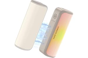 QFENGYI Hand Warmers, Rechargeable 2-Pack, 6000mAh Portable Electric Hand Warmers, USB Pocket Heater with Smart Chip, Winter 