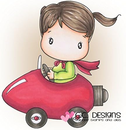 C.C. Designs Rubber Stamp - Swiss Pixie Bulb Lucy