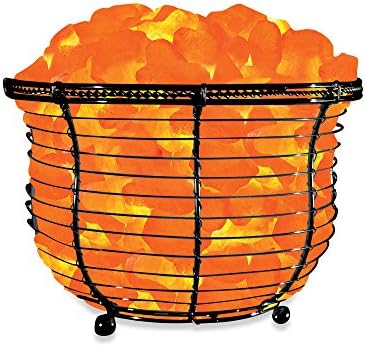 WBM Himalayan Glow Natural Air Purifying (Ionic Crystal Salt Basket Tall Lamp)