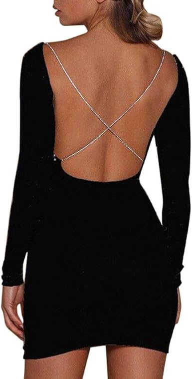 black shiny bodycon dress