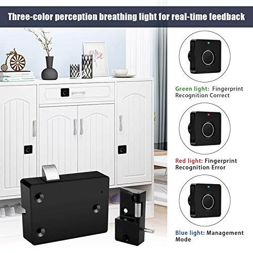 Smart Electronic Locks Kit Set, Fingerprint Lock for Box