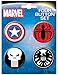 ATA-BOY Marvel Logos Button-Pin (4-Pack)