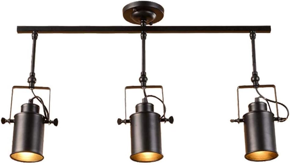 Tao-Miy Araña de riel Retro, Reflector de Techo LED 3 candelabro
