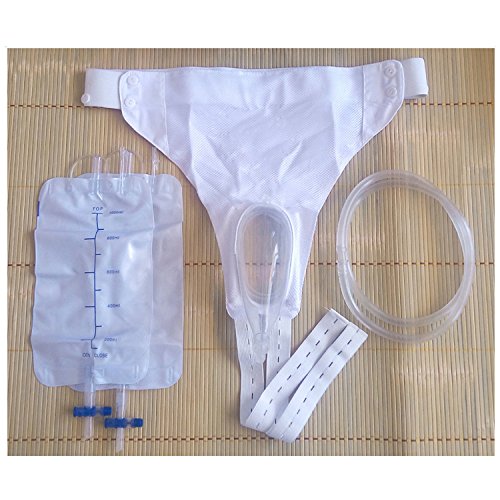 image for Newtall Male Urinal Bag Pee Bag Spill Proof Collector Incontinence Aid