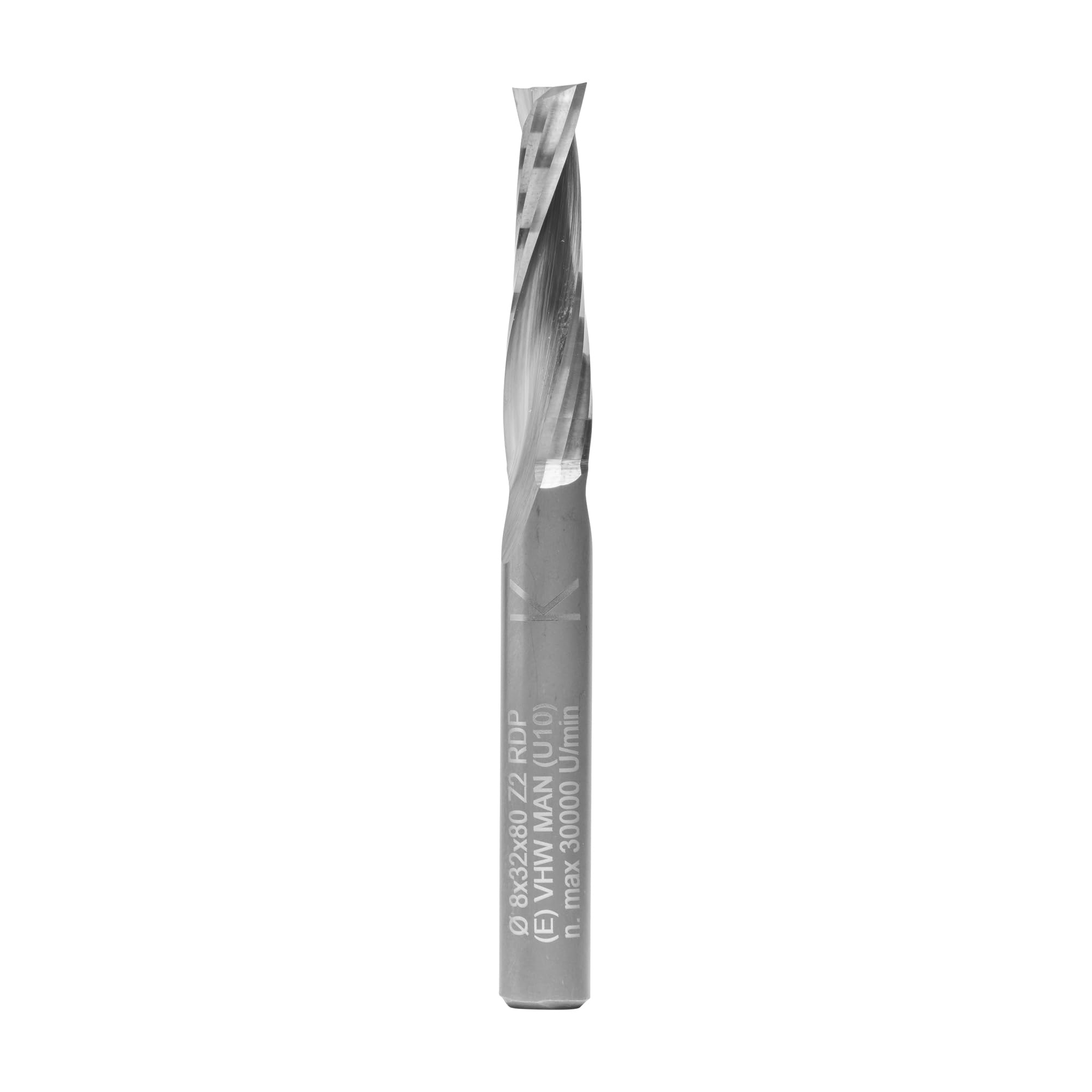 ENT 10030 Solid Carbide Spiral Bits SC, Shank (S) 8 mm, Diameter (D) 8 mm, NL 32 mm, GL 80 mm — image 1