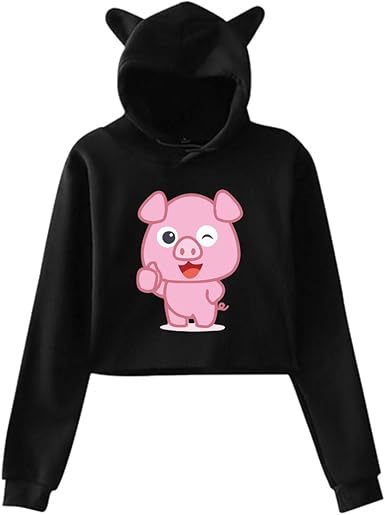 Pig hoodie with ears Clearance