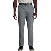 Haggar Mens Haggar Men's Wrinkle Free Performance Khaki Straight Fit Flat Front Pant