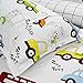 Brandream Kids Boys Sheets Queen Size Construction Cars Trucks Bedding Sets Cotton Bed Sheets Set Queen Size 4 Piece