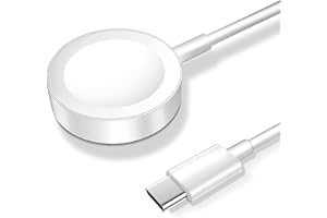 XIWXI 𝟐𝟎𝟐𝟒 𝐔𝐩𝐠𝐫𝐚𝐝𝐞𝐝 Magnetic Charging Cable for Apple Watch Charger,[USB C Port] Wireless iWatch Charger Cables Compatible with iWatch Series Ultra/10/9/8/7/6/SE/SE2/5/4/3/2[6.6FT] White