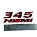 Yoaoo 2x OEM Red Frame 345 HEMI Emblem Badges Alloy 3d Logo for HEMI Dodge Challenger Chrysle 300c Red Line