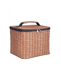 abnii tela Cooler Bag Patrón de mimbre, plegable c