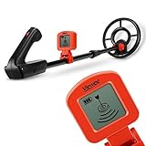 Viewee Lightweight & High Sensitivity Metal Detectors for Kids and Beginners with Waterproof Search Coil, LCD Display & Buzzer to hunt for Coins, Relics, Jewelry, Gold and Silver Easier and Safer.