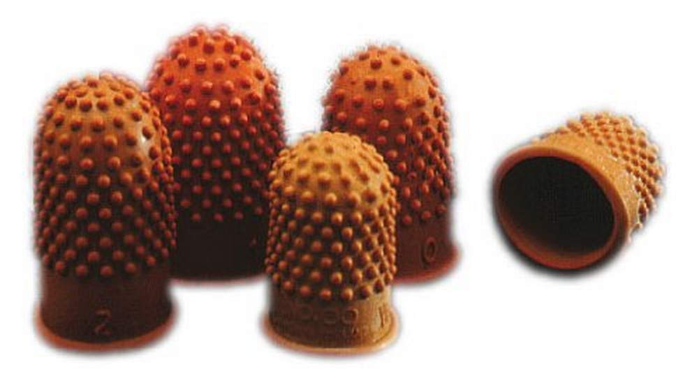 Rexel Thimblettes Size 00 – 17 Dark Orange (10 Pack)