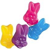 YANKEETRADERS Bunny Shaped Jubes Gummy Candies, Assorted Fruit Flavors, 2 Pound Bulk Bag