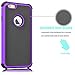 Tekcoo iPhone 6S Case, iPhone 6 Sturdy Case,[Tmajor] for iPhone 6 / 6S (4.7 INCH) Case Shock Absorbing Impact Defender Slim Cover Shell w/Plastic Outer & Rubber Silicone Inner [Purple/Black]