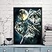 DIY 5D Diamond Painting Kits for Adults Full Drill Embroidery Paintings Rhinestone Pasted DIY Painting Cross Stitch Arts Crafts for Home Wall Decor 30x40cm/11.8×15.7Inches (Wolves)