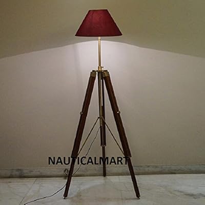 mango wood floor lamp