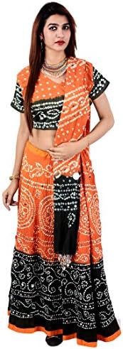 Halowishes Garba New Collection Special Sale Offer Cotton Bandhej Lehanga Choli Set