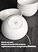Sweese 7 Inch Porcelain 28 oz Bowls Set of 6, for Soup | Cereal | Pasta | Salad | Ramen | - Microwave, Dishwasher, and Oven Safe - White