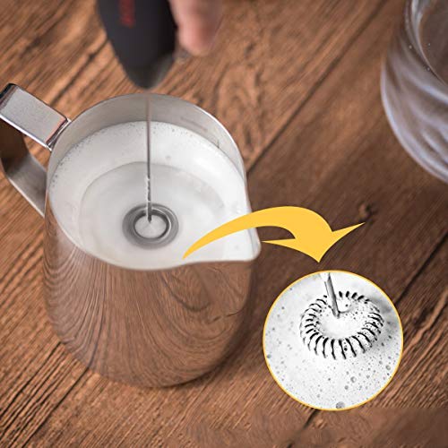 Milk Frothing Pitcher, Stainless Steel Creamer Frothing Pitcher, Perfect for Espresso Machines, Milk Frothers, Latte Art 12 oz (350 ml) - Thumbnail 3
