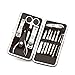 Bemaystar 12 PCS Nail Care Personal Manicure Pedicure Set Travel & Grooming Kit Tool Set