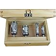 Infinity Cutting Tools Mega Flush Trim Router Bit Set| Carbide Tip | Heavy-Duty | for Handheld Or Table Mounted Wood Router