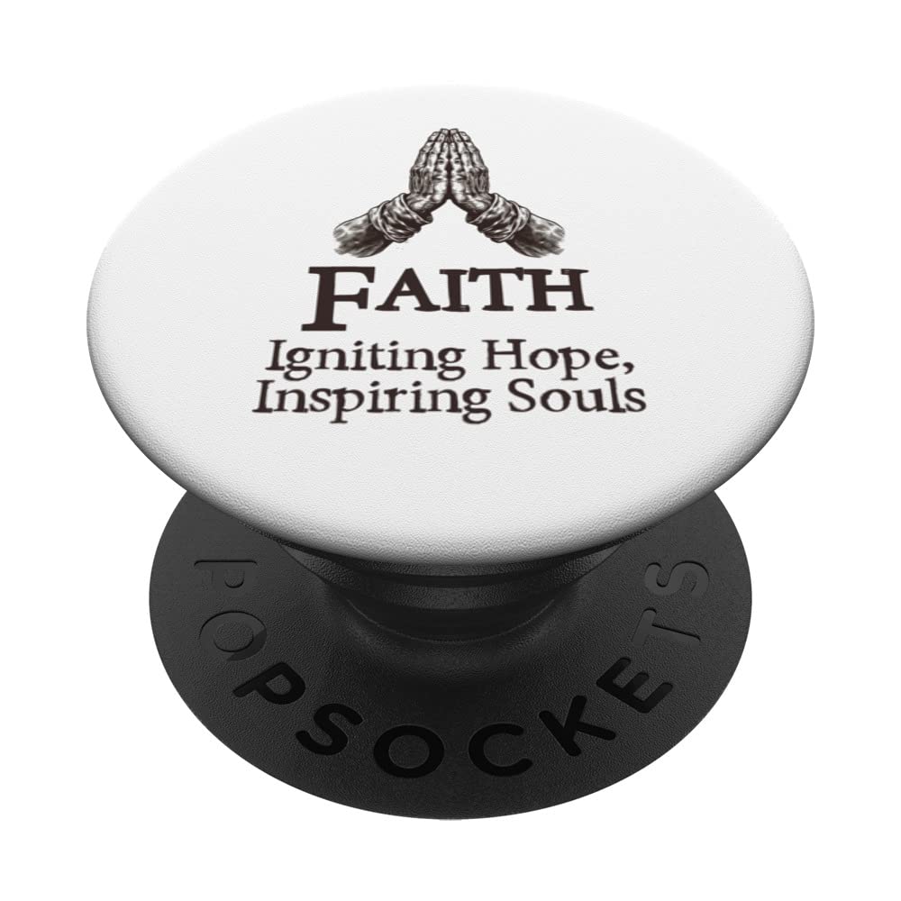 Faith Igniting Hope, Inspiring Souls - Christian Pastoral PopSockets Swappable PopGrip
