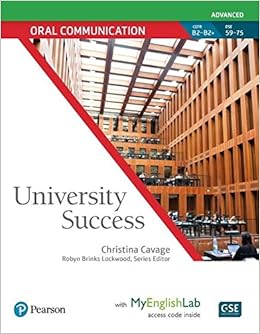 University Success Oral Communication Advanced, Student Book with MyEnglishLab University Success Oral Communication Advanced, Student Book with MyEnglishLab