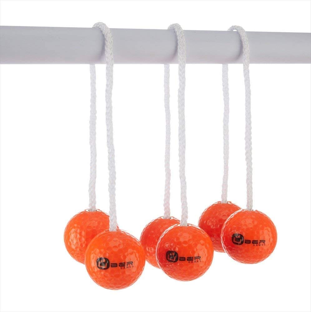 Uber Games Ladder Toss Bolas (3 Pcs, Orange, Soft Plastic)