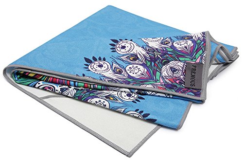 Fremous Yoga Towel Non Slip Yoga Mats with Corner Pocket Design(72"x25")- Skidless Microfiber Bikram Hot Yoga Towel - Perfect For Hot Yoga, Fitness, Pilates, Sport&Outdoors (Phoenix)